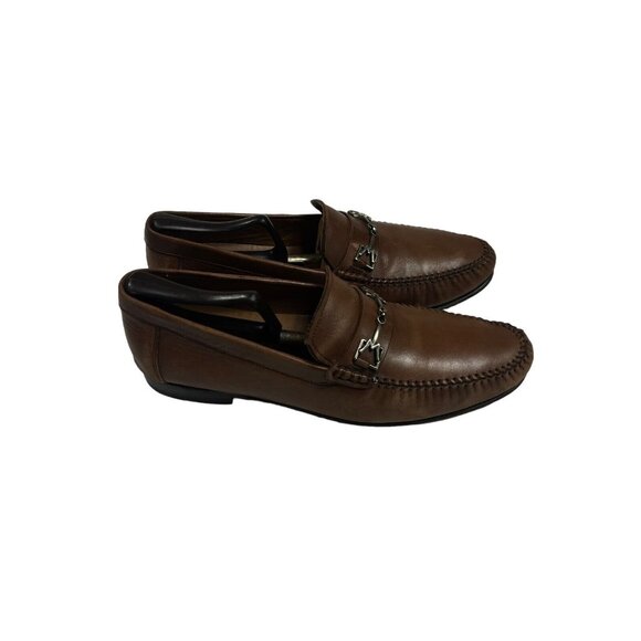 Mezlan Horse Bit Loafer Slip on Brown Leather Men’s 9 M Made in Spain Nice main image 7